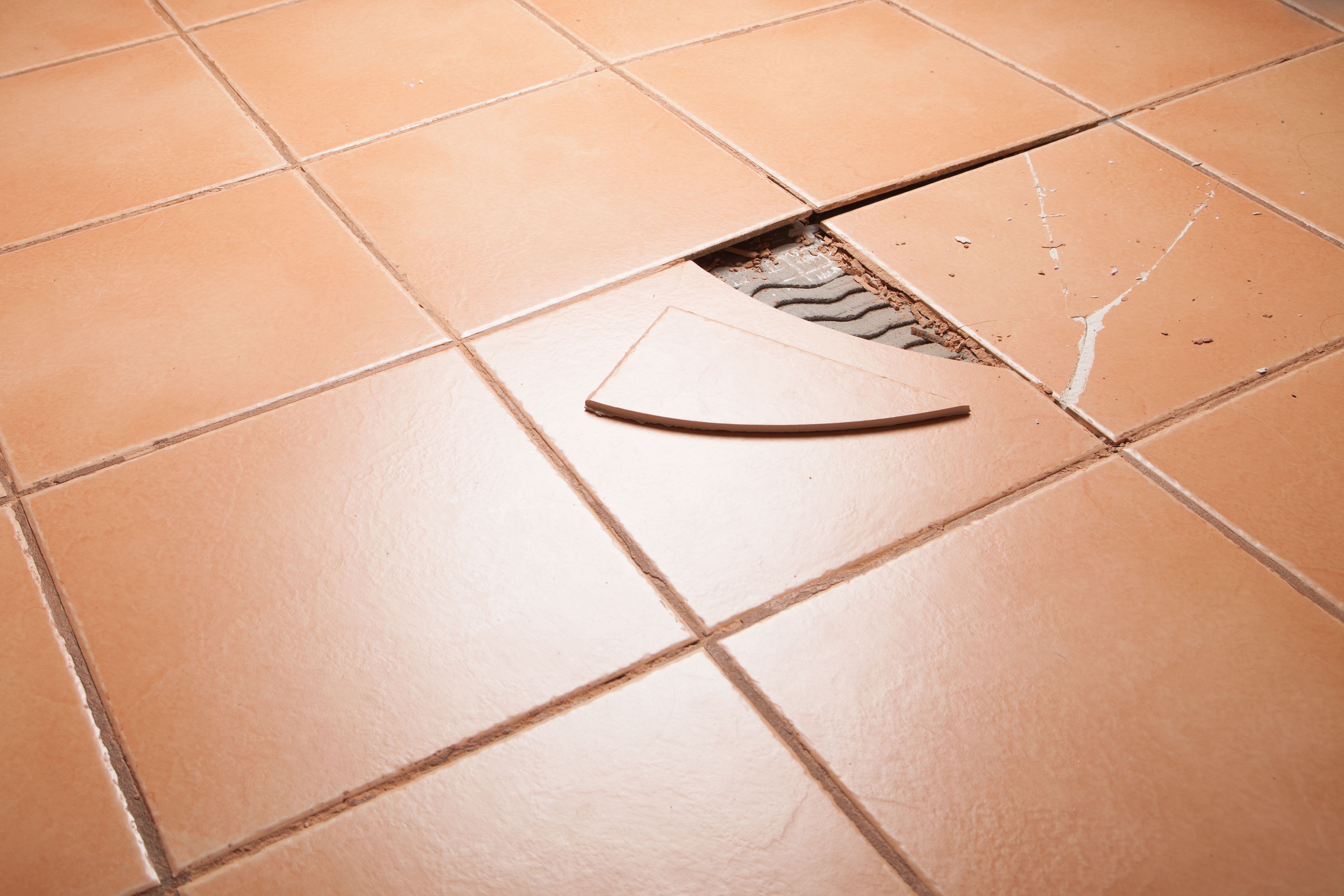 Broken Tile Floor